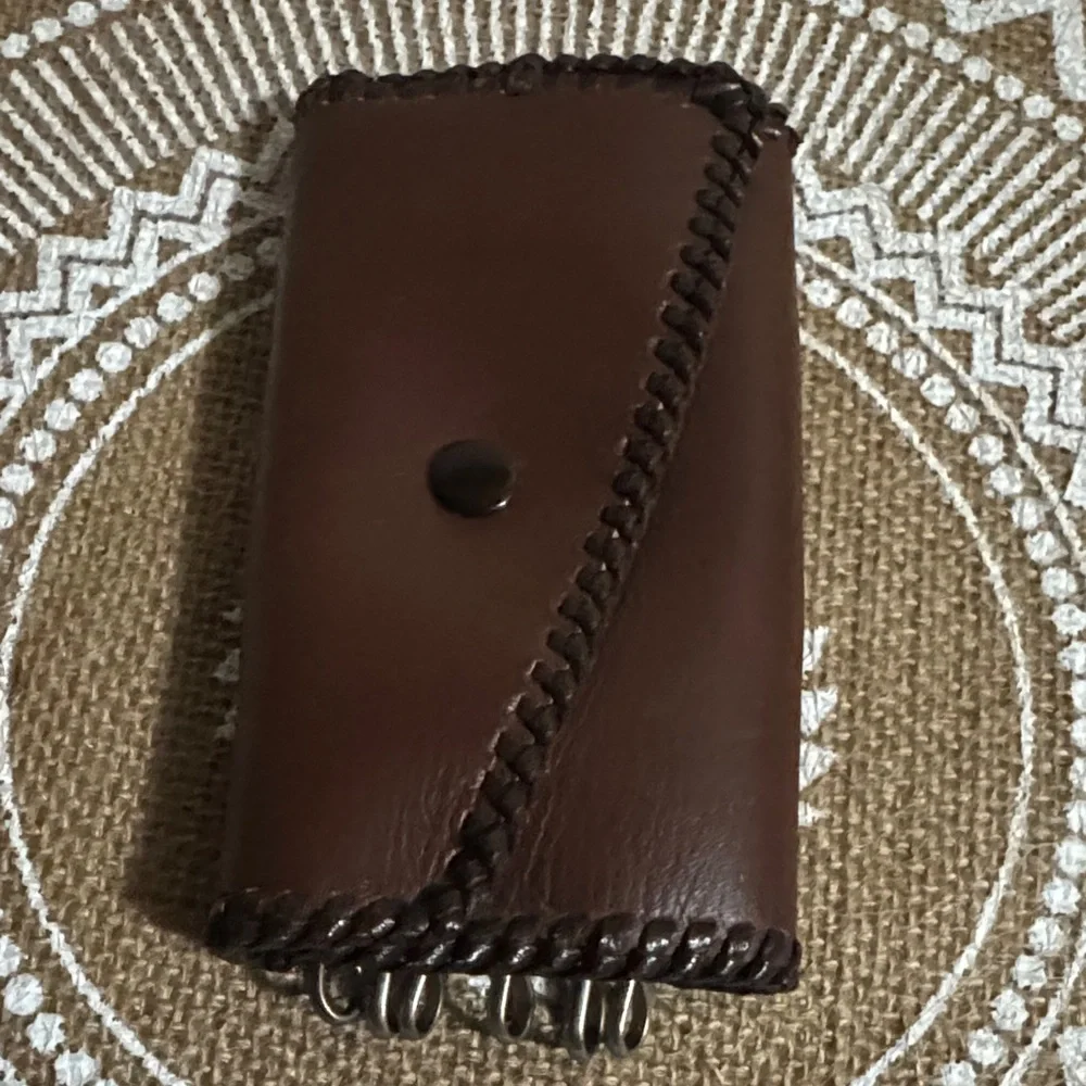 Brown Leather Key Holder